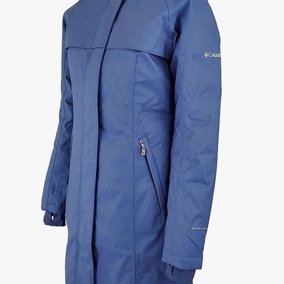Womens Columbia Flurry Run Down Insulated Winter Parka Hooded Jacket - Nocturnal - Picture 2 of 10